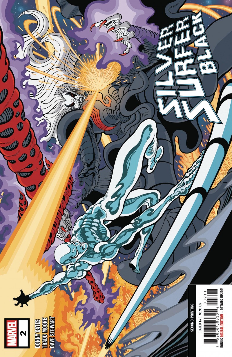 Silver Surfer Black #2 Second Printing Moore